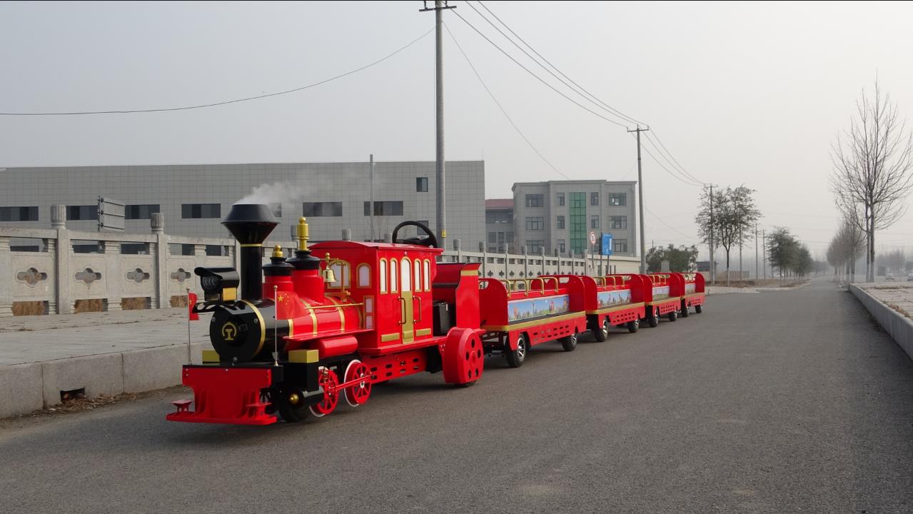 铜川24座无轨骑跨小火车（中国红）