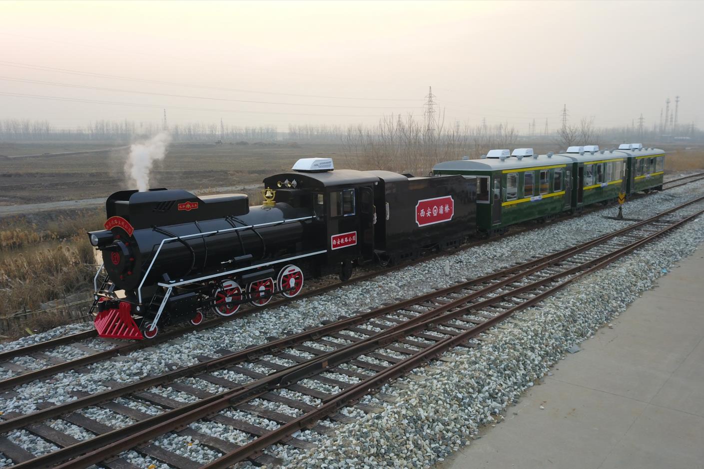 果洛96座轨道观光小火车（经典黑色）