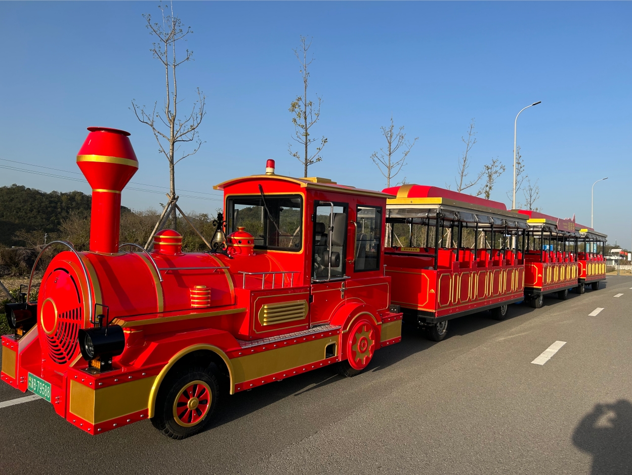 滁州72座无轨小火车（中国红）