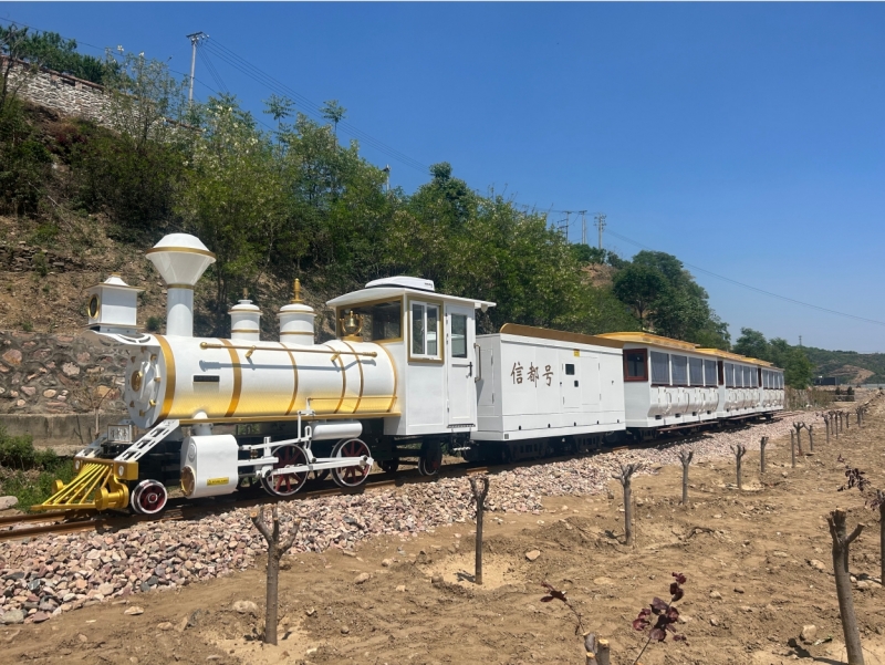 128座轨道观光小火车（白金色）
