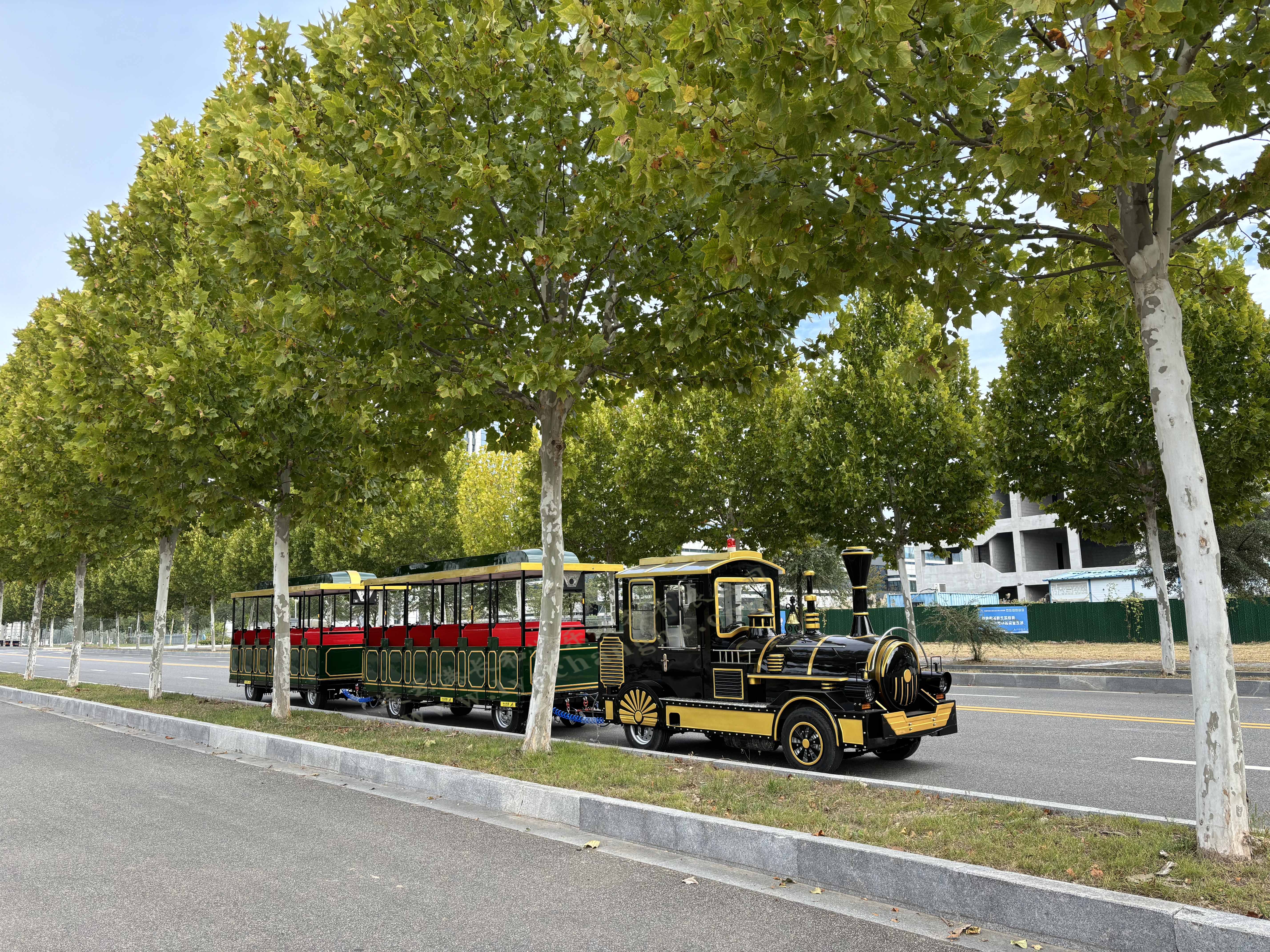 42座无轨小火车（定制黑绿拼色）