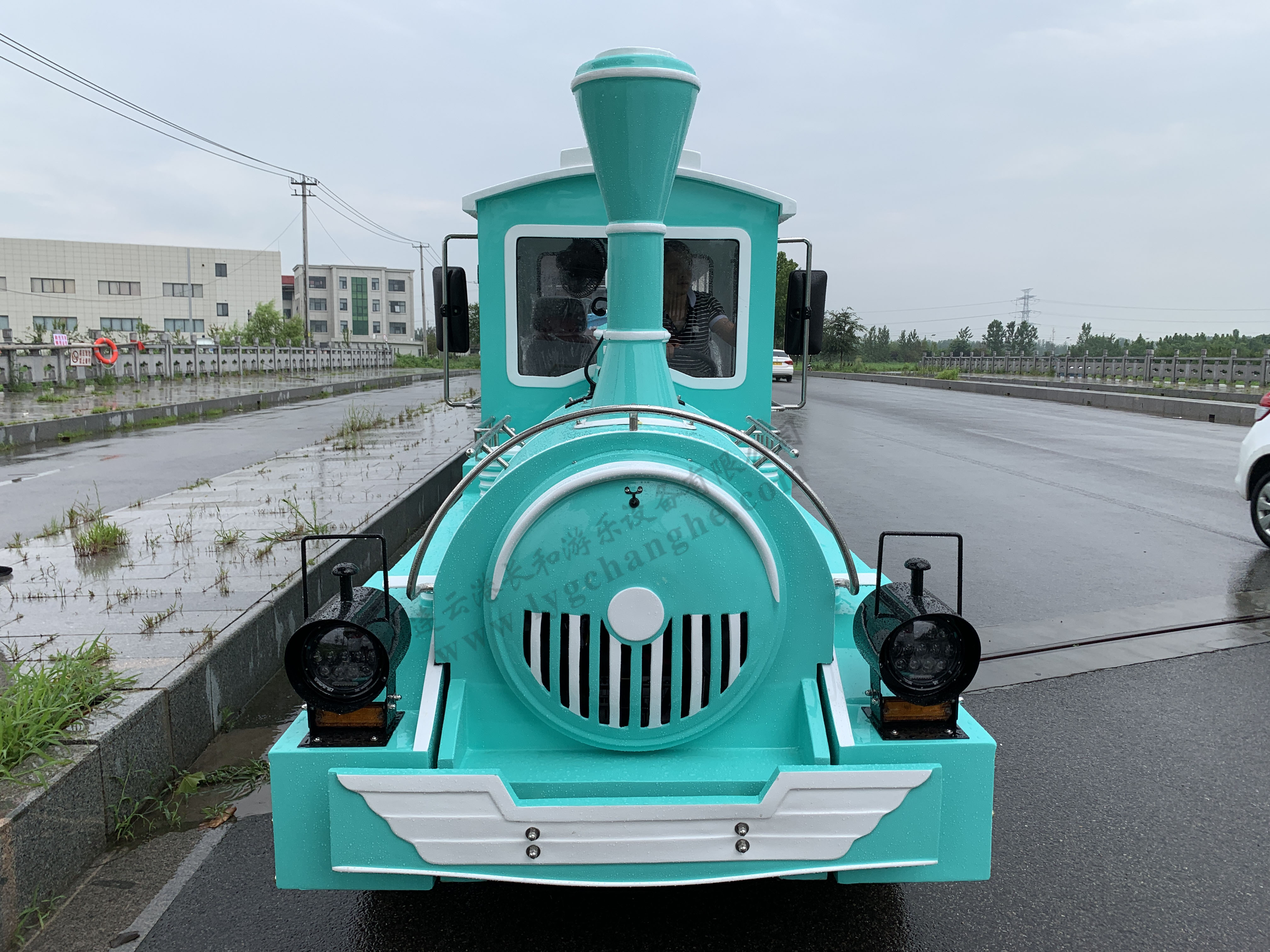 42座无轨观光小火车（奶油蓝）