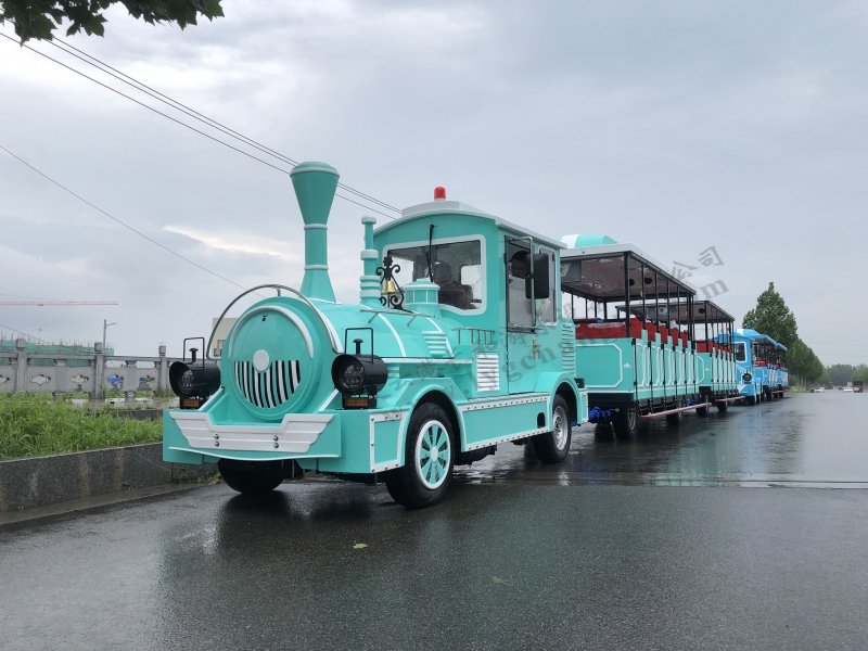 42座无轨观光小火车（奶油蓝）